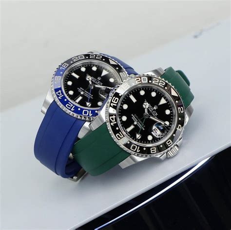 rolex panda rubber strap|genuine rolex rubber strap.